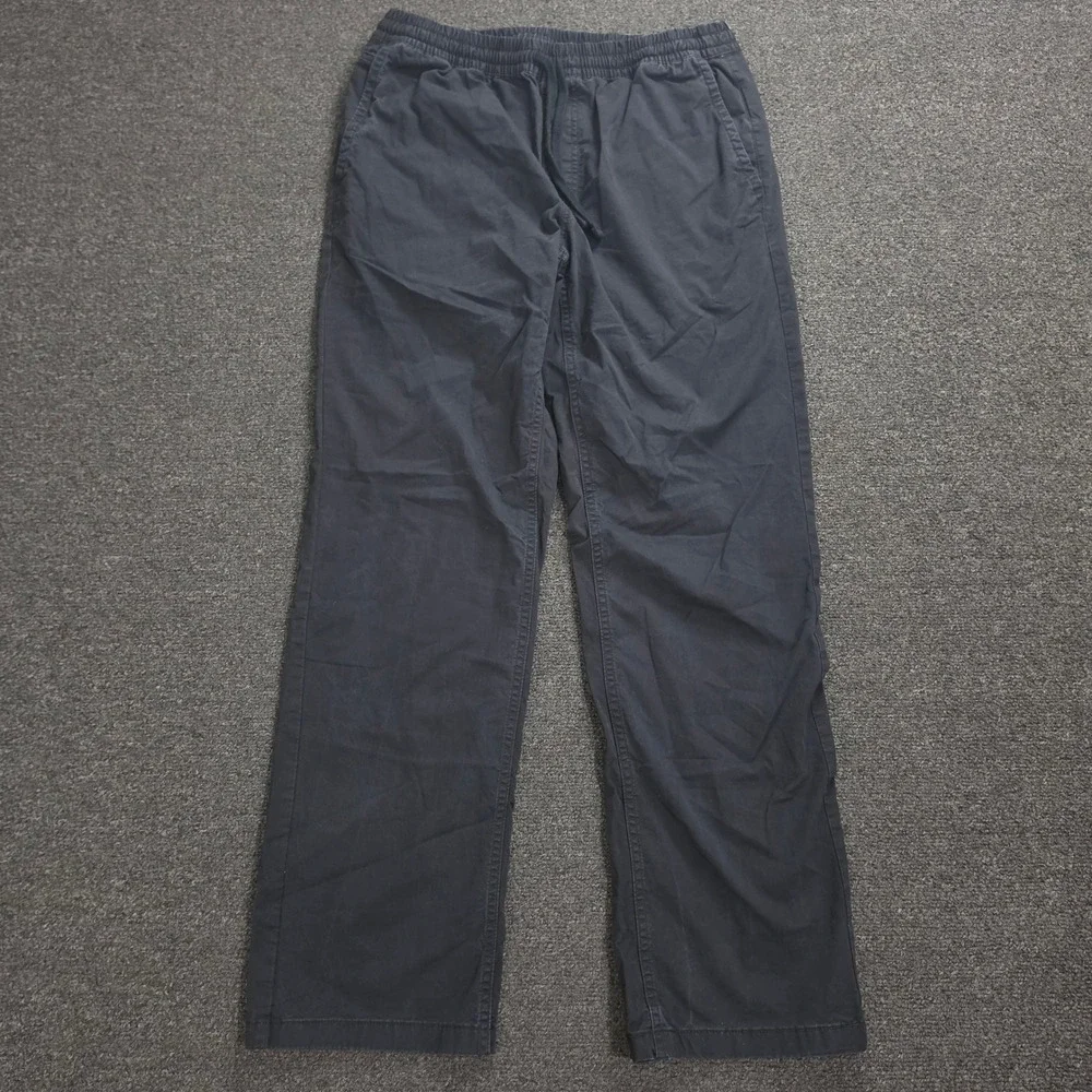 Vans Range Elastic Pants Mens Medium Black Relaxed Fit Chino Skateboard Skater